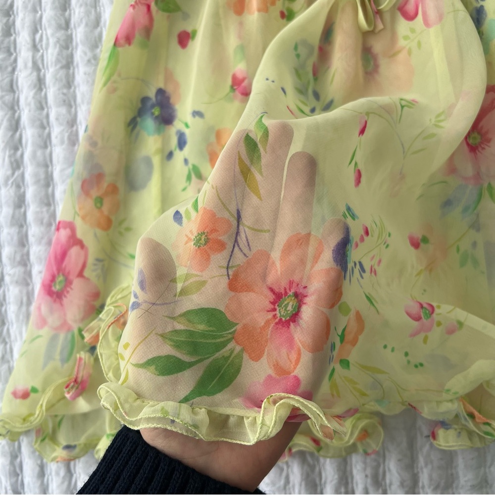 SOLD Vintage Victoria’s Secret Sheer Floral Babydoll Slip Dress L Rare Y2K - Picture 7 of 7